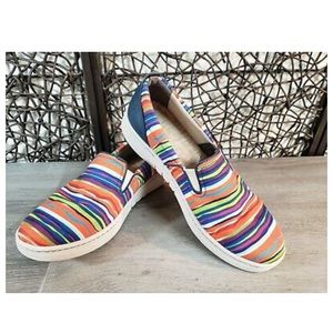 Dansko Belle Multi-Color Slip On Canvas